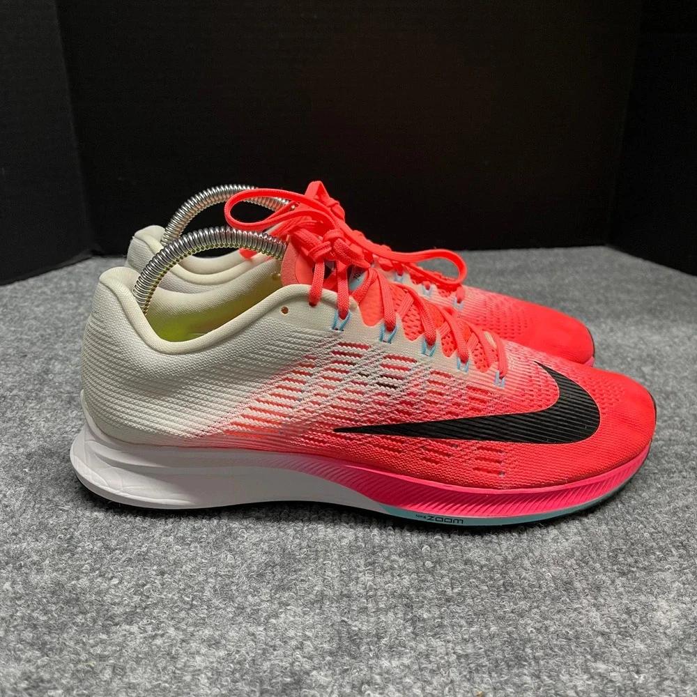 Nike‎ Air Zoom Elite 9 Womens Running Shoes Size 10 Crimson White 863770-600